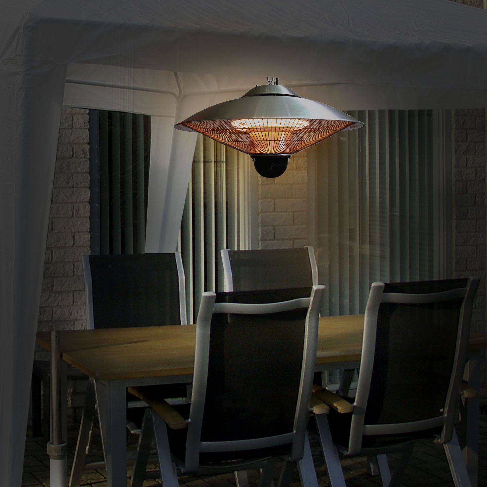 Infrapuna soojuskiirgur Veltron UFO CEILING-LED 2,1kW, hõbe